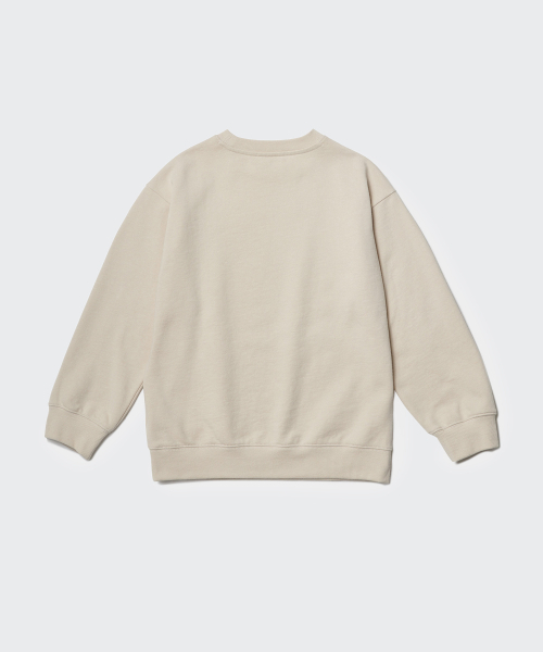 MUSINSA STANDARD KIDS（ムシンサスタンダードキッズ）の「オーバーサイズスウェットシャツ [サンド]（スウェット・レディース・その他・120/110/100）」の4枚目の写真