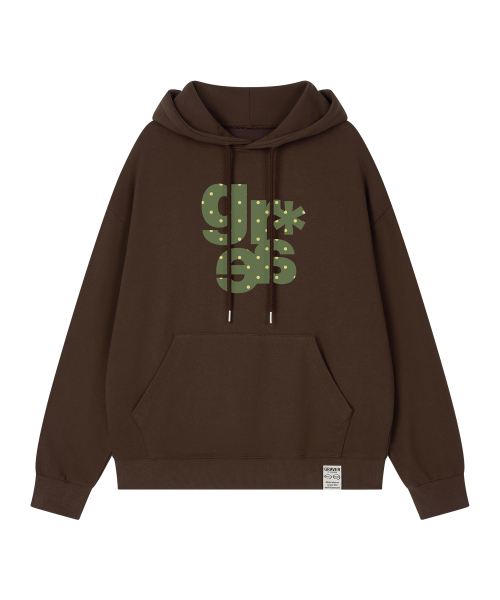 GRAVER（グレーバー）の「[ユニセックス]GRAE-S DOTフードパーカー_7カラー（パーカー・レディース・クリーム/ホワイト/チャコールグレー/ネイビー/ブラック/ブラウン/スカイブルー・MEDIUM/SMALL/LARGE）」の15枚目の写真