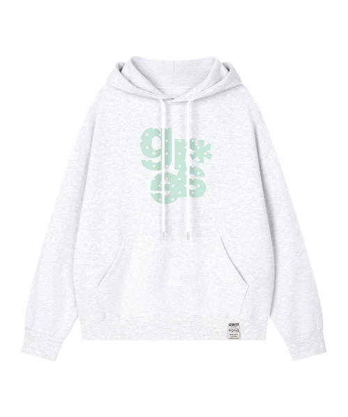 GRAVER（グレーバー）の「[ユニセックス]GRAE-S DOTフードパーカー_7カラー（パーカー・レディース・クリーム/ホワイト/チャコールグレー/ネイビー/ブラック/ブラウン/スカイブルー・MEDIUM/SMALL/LARGE）」の16枚目の写真