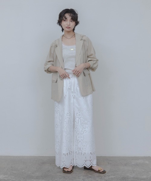 フーディー テーラードジャケット Eimee Law│Eimee Law & LHELBIE フーディー テーラードジャケット Eimee Law│Eimee Law & LHELBIE