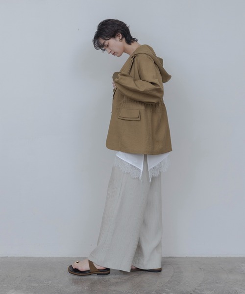 Eimee Law（エイミーロウ）の「フーディー テーラードジャケット（テーラードジャケット・レディース・ライトブラウン/ベージュ/ブラック・FREE）」の18枚目の写真