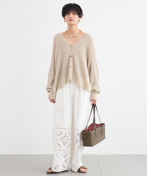 BARNYARDSTORM(バンヤードストーム)の「BARNYARDSTORM / エンブロイダリーパンツ / ハンドウォッシャブル<セットアップ対応>(その他パンツ・レディース・ブラック/ホワイト・S/M)」の18枚目の写真