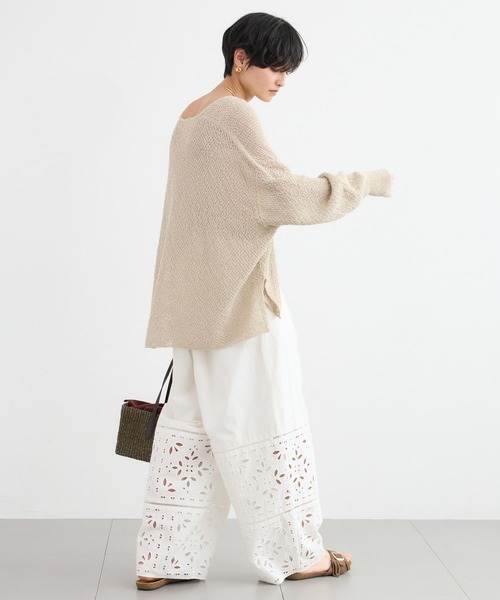 BARNYARDSTORM(バンヤードストーム)の「BARNYARDSTORM / エンブロイダリーパンツ / ハンドウォッシャブル<セットアップ対応>(その他パンツ・レディース・ブラック/ホワイト・S/M)」の20枚目の写真