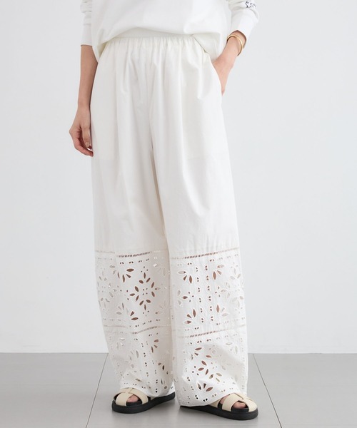 BARNYARDSTORM(バンヤードストーム)の「BARNYARDSTORM / エンブロイダリーパンツ / ハンドウォッシャブル<セットアップ対応>(その他パンツ・レディース・ブラック/ホワイト・S/M)」の14枚目の写真