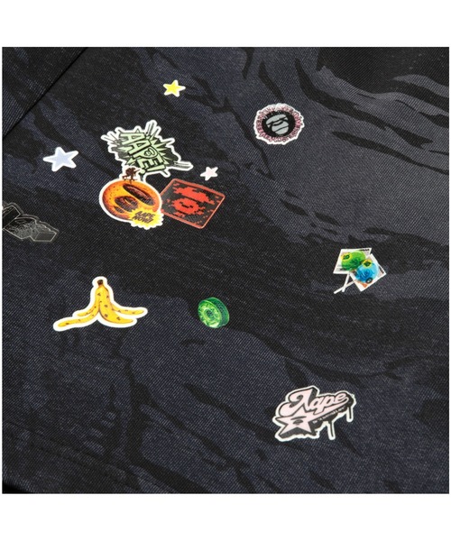 AAPE BY A BATHING APE（エーエイプバイアベイシングエイプ）の「AAPE MAIN SWEAT SHORTS(camouflage)（スウェットパンツ・メンズ・ブラック系その他・MEDIUM/X-LARGE/LARGE/SMALL）」の5枚目の写真