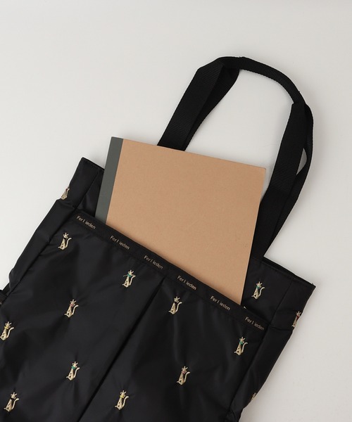 BACKYARD FAMILY（バックヤードファミリー）の「刺繍ファスナートートバッグ（トートバッグ・レディース・その他/ブラック・FREE）」の12枚目の写真