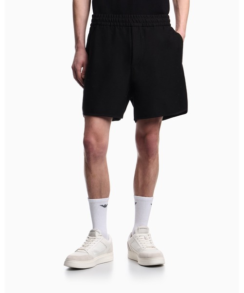 EMPORIO ARMANI(エンポリオアルマーニ)の「【エンポリオ アルマーニ】ショートパンツ ジャカードジャージー オールオーバー マイクロイーグル(その他パンツ・メンズ・ブラウン系その他/ブラック系その他・LARGE/MEDIUM/SMALL/X-SMALL)」の2枚目の写真