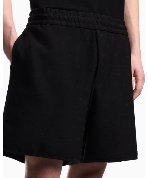 EMPORIO ARMANI(エンポリオアルマーニ)の「【エンポリオ アルマーニ】ショートパンツ ジャカードジャージー オールオーバー マイクロイーグル(その他パンツ・メンズ・ブラウン系その他/ブラック系その他・LARGE/MEDIUM/SMALL/X-SMALL)」の6枚目の写真