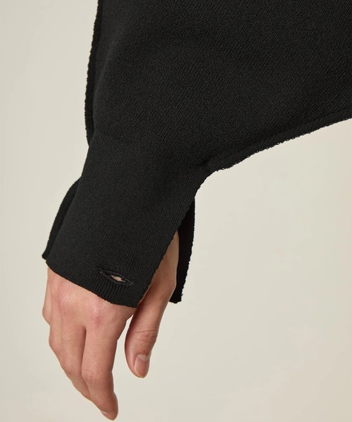 I'm here:(アイムヒアー)の「【i'm here】KNIT SLEEVE : DOCKING SHIRTS(シャツ/ブラウス・メンズ・ホワイト/ライトブルー/ブラック・L/M)」の11枚目の写真