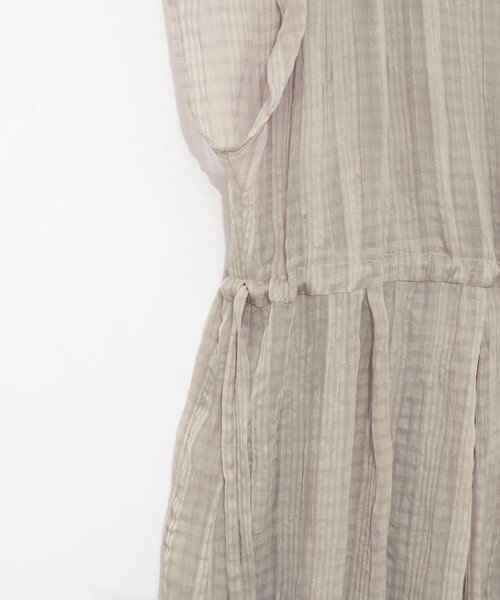 NOLLEY’S（ノーリーズ）の「【WEB限定】ウォッシャブルシアーチェックワンピース（ワンピース・レディース・ブラック系その他/ベージュ系その他・FREE）」の10枚目の写真