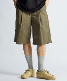 LANVIN en Bleu | ワンタック ワイドショーツ(その他パンツ)