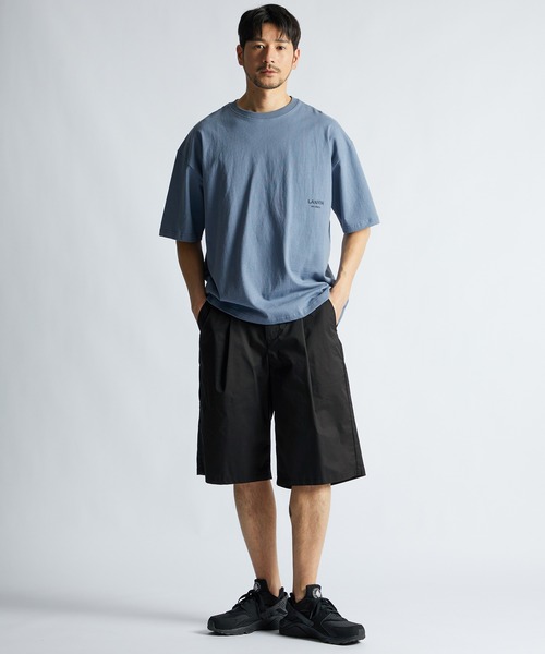 LANVIN en Bleu（ランバンオンブルー）の「ワンタック ワイドショーツ（その他パンツ・メンズ・カーキ/ブラック・48/52/50）」の6枚目の写真