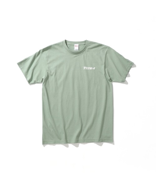 サウナボーイ(サウナボーイ)の「サウナオオカミモノクロ半袖Tシャツ(Tシャツ/カットソー・メンズ・ライトグリーン/ホワイト/ブラック・X-LARGE/LARGE/MEDIUM)」の12枚目の写真