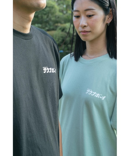 サウナボーイ(サウナボーイ)の「サウナオオカミモノクロ半袖Tシャツ(Tシャツ/カットソー・メンズ・ライトグリーン/ホワイト/ブラック・X-LARGE/LARGE/MEDIUM)」の14枚目の写真