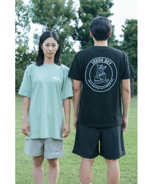 サウナボーイ(サウナボーイ)の「サウナオオカミモノクロ半袖Tシャツ(Tシャツ/カットソー・メンズ・ライトグリーン/ホワイト/ブラック・X-LARGE/LARGE/MEDIUM)」の15枚目の写真