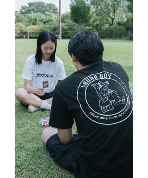 サウナボーイ(サウナボーイ)の「サウナオオカミモノクロ半袖Tシャツ(Tシャツ/カットソー・メンズ・ライトグリーン/ホワイト/ブラック・X-LARGE/LARGE/MEDIUM)」の19枚目の写真