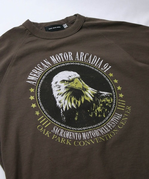 GOOD ROCK SPEED(グッドロックスピード)の「EAGLEラグラン5分袖T(Tシャツ/カットソー・レディース・ブラウン・FREE)」の14枚目の写真