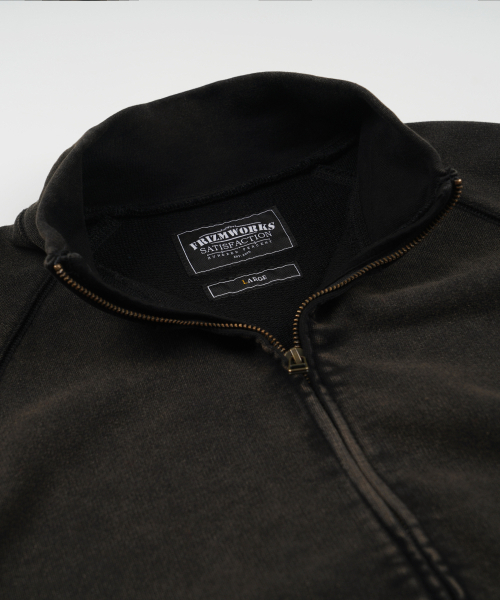 FRIZMWORKS(フリズムワークス)の「VINTAGE DYEING FULL ZIP SWEAT _ BLACK BROWN(その他アウター・メンズ・その他・SMALL/MEDIUM/LARGE/X-LARGE)」の4枚目の写真
