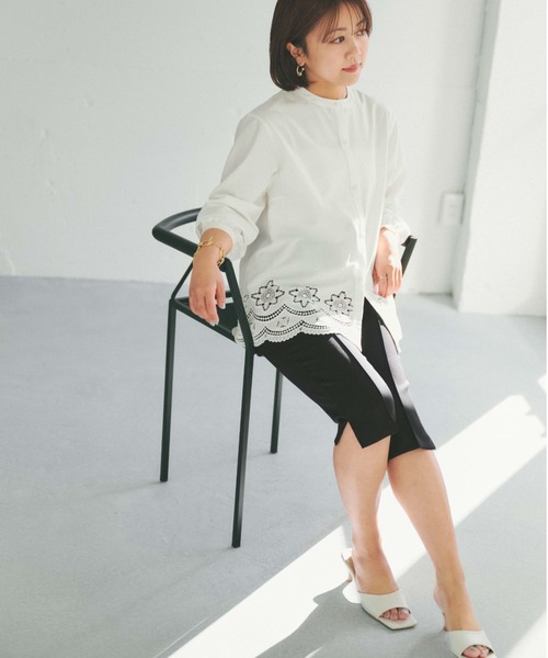 COHINA(コヒナ)の「ライトストレッチバイカーパンツ 【低身長・小柄女性】(その他パンツ・レディース・ブラック/ベージュ・XS/S)」の8枚目の写真