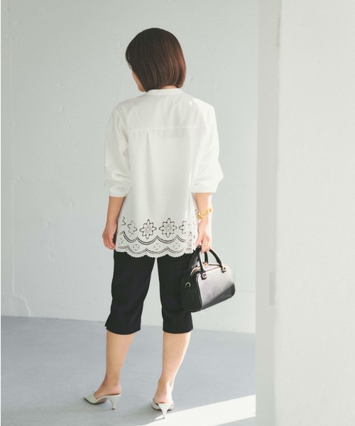 COHINA(コヒナ)の「ライトストレッチバイカーパンツ 【低身長・小柄女性】(その他パンツ・レディース・ブラック/ベージュ・XS/S)」の9枚目の写真