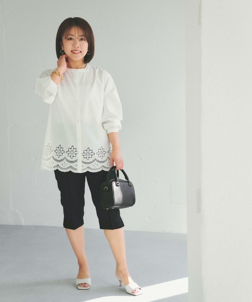 COHINA(コヒナ)の「ライトストレッチバイカーパンツ 【低身長・小柄女性】(その他パンツ・レディース・ブラック/ベージュ・XS/S)」の10枚目の写真