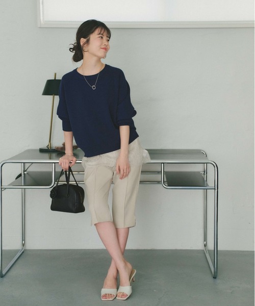 COHINA(コヒナ)の「ライトストレッチバイカーパンツ 【低身長・小柄女性】(その他パンツ・レディース・ブラック/ベージュ・XS/S)」の15枚目の写真