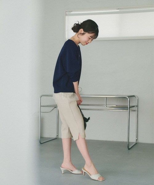 COHINA(コヒナ)の「ライトストレッチバイカーパンツ 【低身長・小柄女性】(その他パンツ・レディース・ブラック/ベージュ・XS/S)」の17枚目の写真