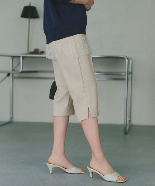 COHINA(コヒナ)の「ライトストレッチバイカーパンツ 【低身長・小柄女性】(その他パンツ・レディース・ブラック/ベージュ・XS/S)」の13枚目の写真