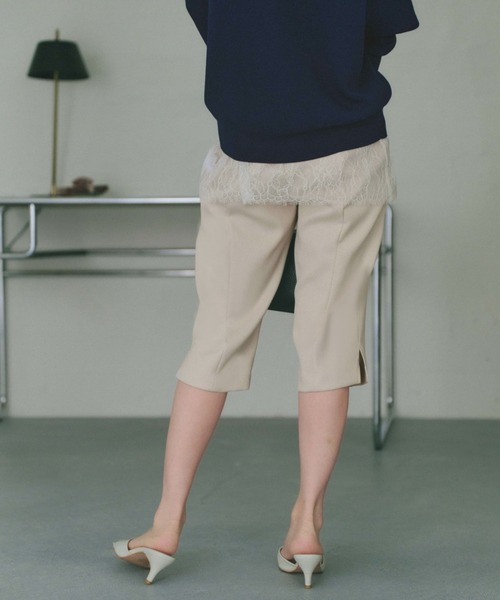 COHINA(コヒナ)の「ライトストレッチバイカーパンツ 【低身長・小柄女性】(その他パンツ・レディース・ブラック/ベージュ・XS/S)」の14枚目の写真