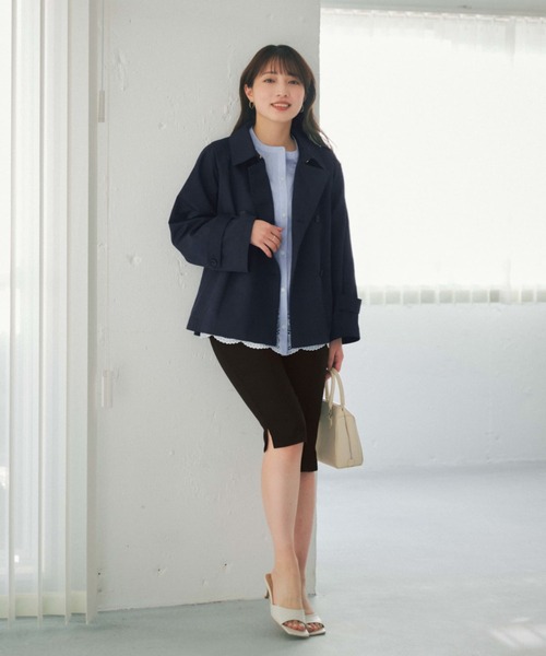 COHINA(コヒナ)の「ライトストレッチバイカーパンツ 【低身長・小柄女性】(その他パンツ・レディース・ブラック/ベージュ・XS/S)」の4枚目の写真