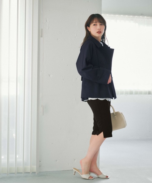 COHINA(コヒナ)の「ライトストレッチバイカーパンツ 【低身長・小柄女性】(その他パンツ・レディース・ブラック/ベージュ・XS/S)」の5枚目の写真