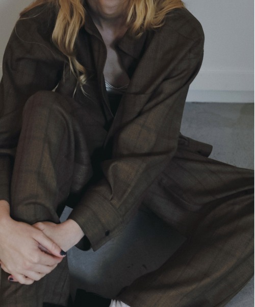 anuke（アンヌーク）の「Short Check Shirts（シャツ/ブラウス・レディース・チャコールグレー/ブラウン・FREE）」の10枚目の写真