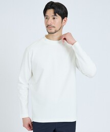ABAHOUSE GRAY | 【SMART CLOSET / WEB限定】抗菌防臭 ポンチモックネック 長袖Tシャツ(Tシャツ/カットソー)