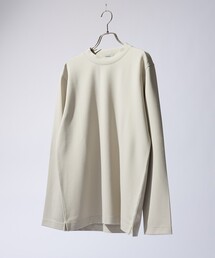 【SMART CLOSET/WEB限定】抗菌防臭 ポンチモックネック 長袖Tシャツ