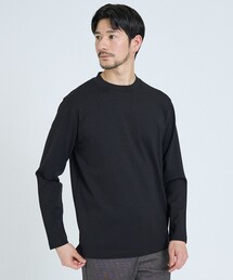 ABAHOUSE GRAY | 【SMART CLOSET / WEB限定】抗菌防臭 ポンチモックネック 長袖Tシャツ(Tシャツ/カットソー)