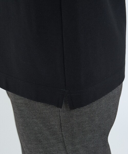 ABAHOUSE GRAY（アバハウスグレイ）の「【SMART CLOSET / WEB限定】抗菌防臭 ポンチモックネック 長袖Tシャツ（Tシャツ/カットソー・メンズ・ブラック/グレイッシュベージュ/ホワイト/ライトグレー/ネイビー・46/48/50）」の9枚目の写真