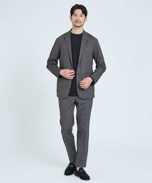 ABAHOUSE GRAY（アバハウスグレイ）の「【SMART CLOSET / WEB限定】抗菌防臭 ポンチモックネック 長袖Tシャツ（Tシャツ/カットソー・メンズ・ブラック/グレイッシュベージュ/ホワイト/ライトグレー/ネイビー・46/48/50）」の12枚目の写真