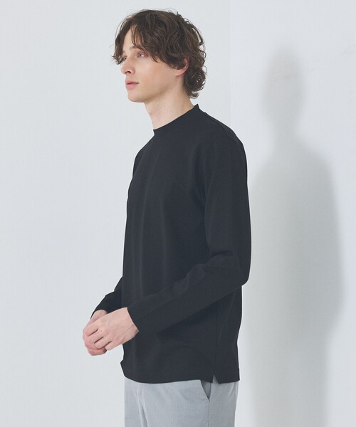 ABAHOUSE GRAY（アバハウスグレイ）の「【SMART CLOSET / WEB限定】抗菌防臭 ポンチモックネック 長袖Tシャツ（Tシャツ/カットソー・メンズ・ブラック/グレイッシュベージュ/ホワイト/ライトグレー/ネイビー・46/48/50）」の13枚目の写真