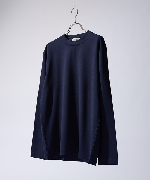 ABAHOUSE GRAY（アバハウスグレイ）の「【SMART CLOSET / WEB限定】抗菌防臭 ポンチモックネック 長袖Tシャツ（Tシャツ/カットソー・メンズ・ブラック/グレイッシュベージュ/ホワイト/ライトグレー/ネイビー・46/48/50）」の7枚目の写真