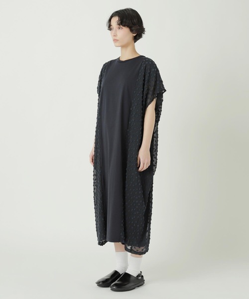 ZUCCa（ズッカ）の「(S)JACQUARD DOCKING JERSEY（ワンピース・レディース・ブラック/ネイビー・M size）」の8枚目の写真