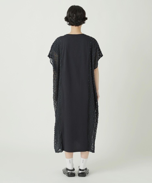 ZUCCa（ズッカ）の「(S)JACQUARD DOCKING JERSEY（ワンピース・レディース・ブラック/ネイビー・M size）」の7枚目の写真