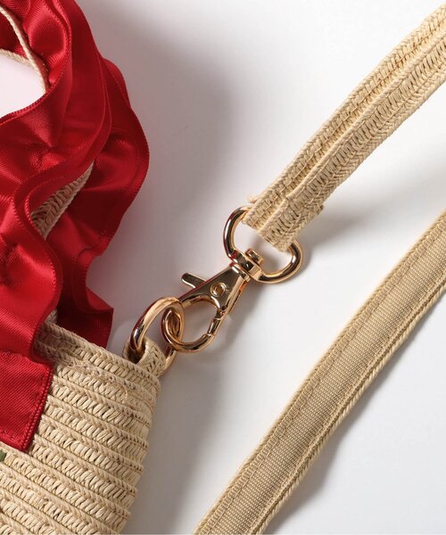 apres les cours（アプレレクール）の「さくらんぼ刺繍ペーパーポシェット（ショルダーバッグ・キッズ・レッド・FREE）」の4枚目の写真