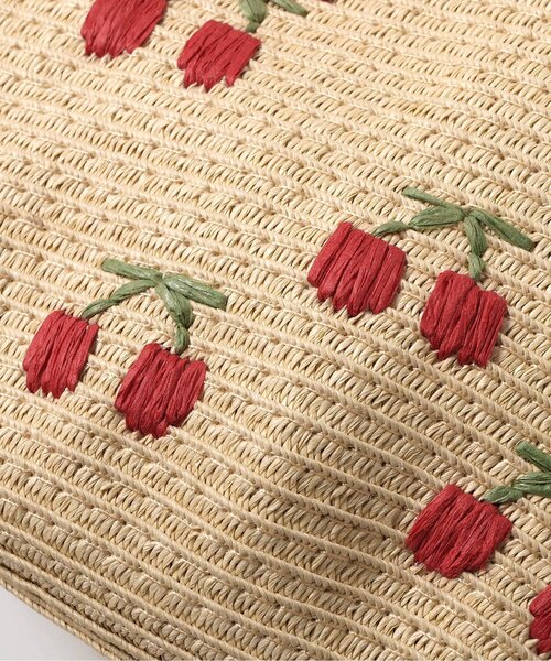 apres les cours（アプレレクール）の「さくらんぼ刺繍ペーパーポシェット（ショルダーバッグ・キッズ・レッド・FREE）」の5枚目の写真