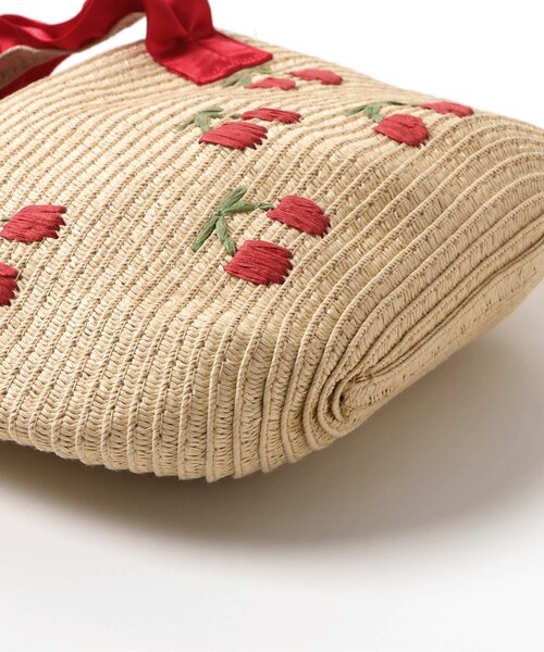 apres les cours（アプレレクール）の「さくらんぼ刺繍ペーパーポシェット（ショルダーバッグ・キッズ・レッド・FREE）」の6枚目の写真