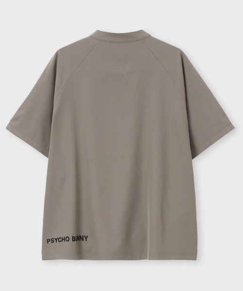 Psycho Bunny（サイコバニー）の「[WEB限定]リラックスフィット ロゴ モックネックTシャツ（Tシャツ/カットソー・メンズ・キナリ/ブラック/グレイッシュベージュ・X-LARGE/LARGE/MEDIUM/SMALL）」の15枚目の写真