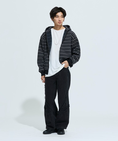 adidas(アディダス)の「TGワイドDNM PTSパンツ / アディダスオリジナルス adidas Originals(デニムパンツ・メンズ・ブラック・30inch/28inch/27inch/26inch/38inch/36inch/35inch/25inch/24inch/34inch/33inch/32inch/40inch)」の10枚目の写真