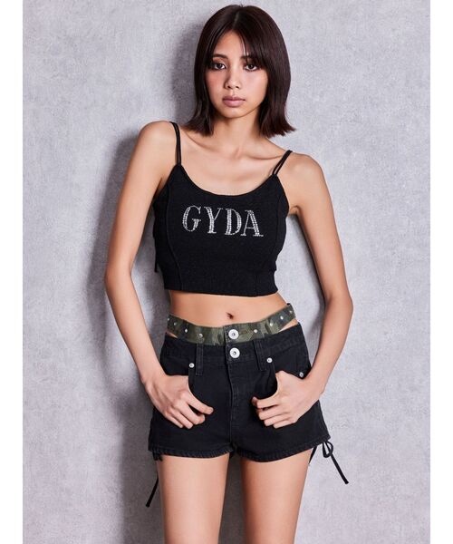 GYDA(ジェイダ)の「GYDA bijouラメニットビスチェ(キャミソール・レディース・ピンク/シルバー/ライトブルー/ブラック/パープル・FREE)」の14枚目の写真
