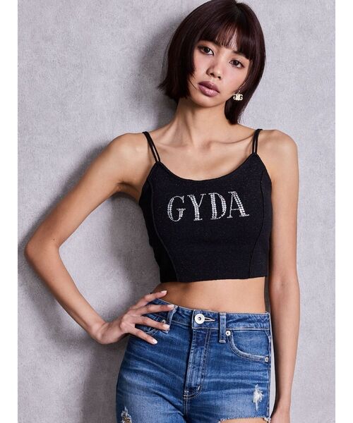 GYDA(ジェイダ)の「GYDA bijouラメニットビスチェ(キャミソール・レディース・ピンク/シルバー/ライトブルー/ブラック/パープル・FREE)」の18枚目の写真