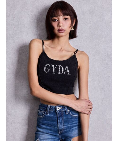 GYDA(ジェイダ)の「GYDA bijouラメニットビスチェ(キャミソール・レディース・ピンク/シルバー/ライトブルー/ブラック/パープル・FREE)」の19枚目の写真