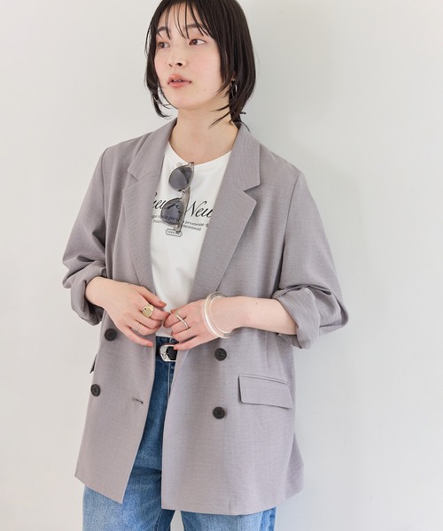 VIS(ビス)の「コンパクトアソートプリントTシャツ(Tシャツ/カットソー・レディース・ホワイト系その他/ホワイト/ブラック/チャコールグレー・FREE)」の11枚目の写真